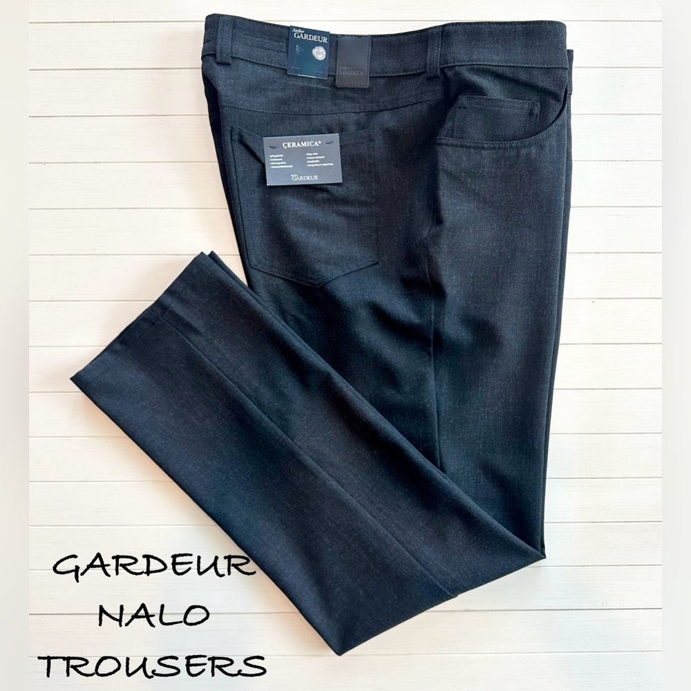 Atelier GARDEUR NALO 5-Pocket Trousers Charcoal Gray ~New~